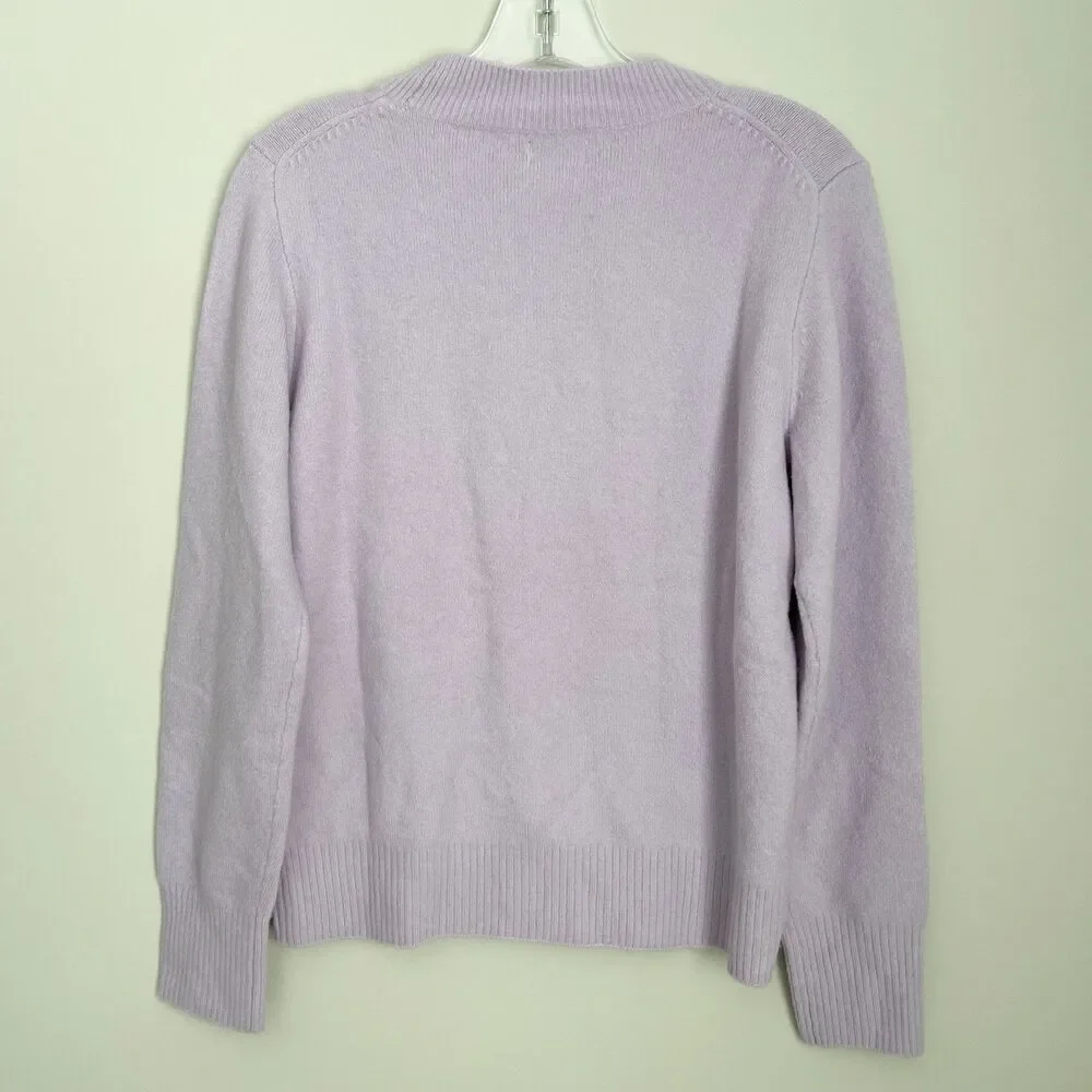 Jcrew Size S Light Purple Crewneck Sweater Pullover Extra Soft Yarn NEW NWT